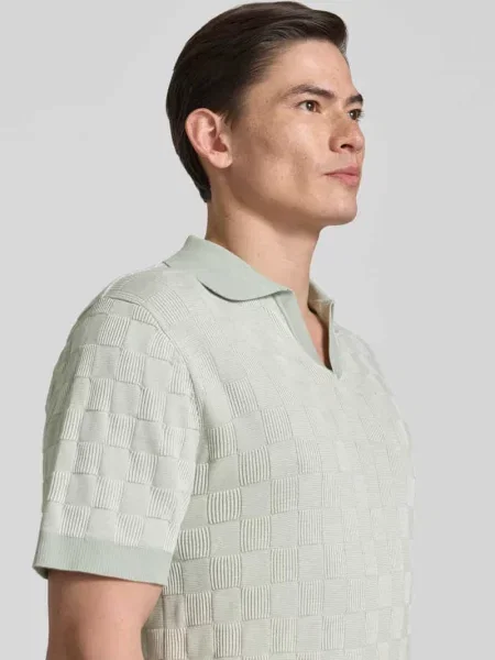 Koszulka polo o kroju relaxed fit z czystej bawełny model MILAS' Selected Homme