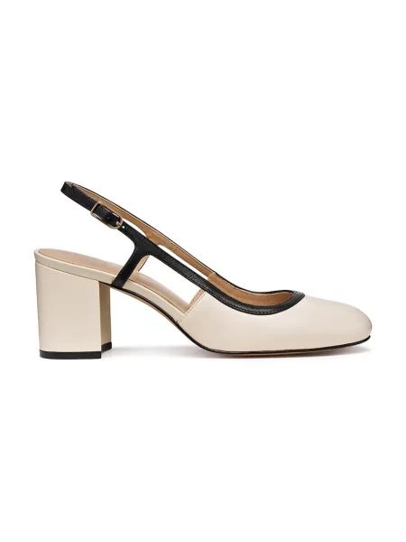 Pantofi cu toc Geox din piele bej