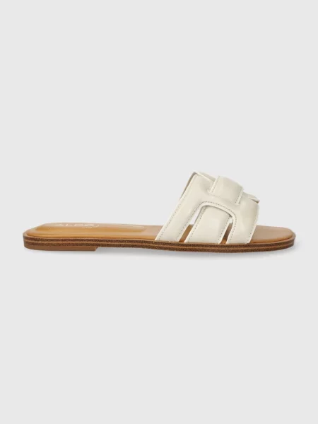 Papuci Aldo din piele alb