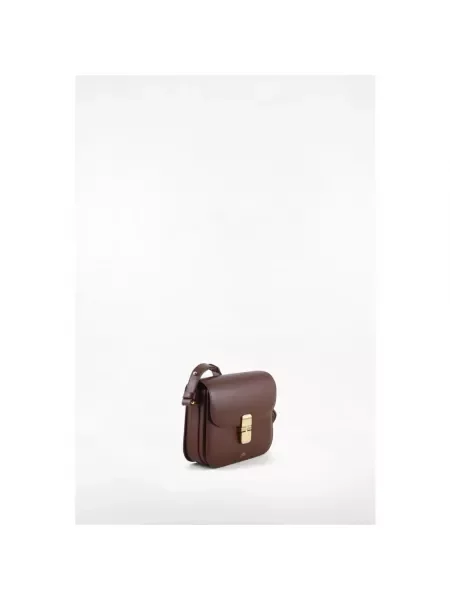 Torebka A.p.c. klasyczna brązowa