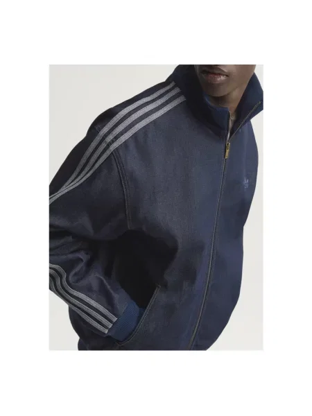 Kurtka jeansowa Adidas na siłownię niebieska