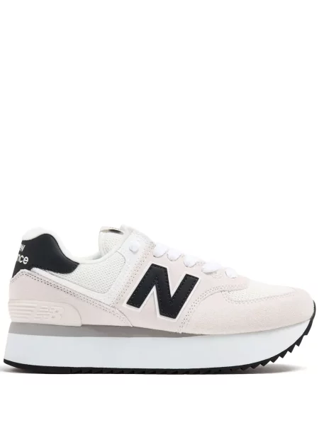 Sneakerși New Balance 574 alb
