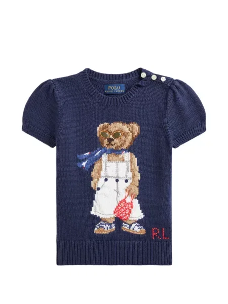 Koszulka polo dziecięca Polo Ralph Lauren niebieska
