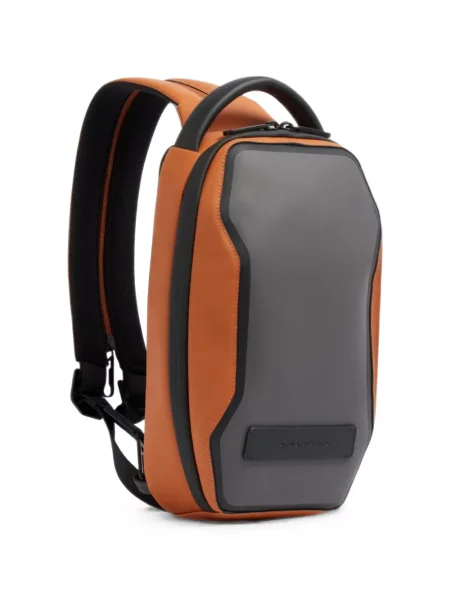 Torba Piquadro s otvorenom petom s autogramom narančasta
