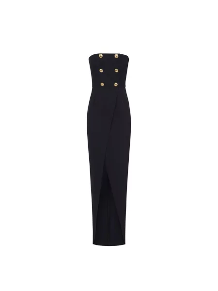 Sukienka Elisabetta Franchi z krepy czarna