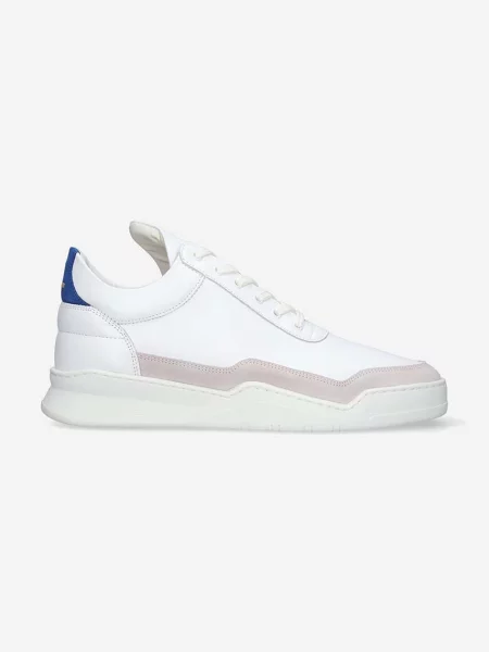 Filling Pieces sneakers din piele Low top Ghost alb