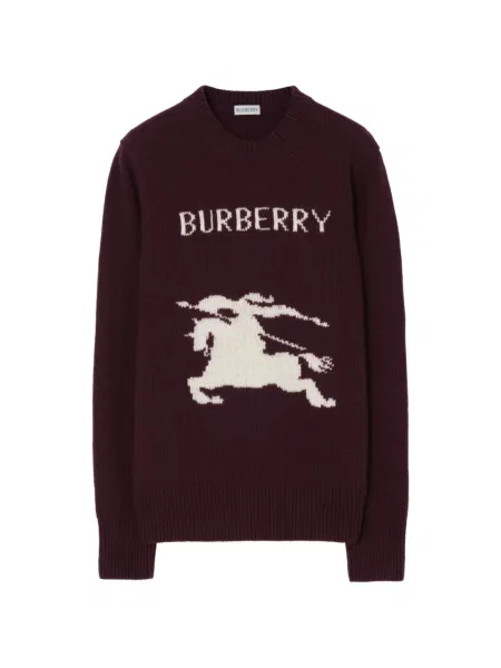 Pulover Burberry de lână violet