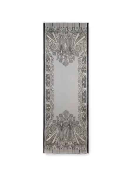 Fular Etro cu imagine cu model paisley gri