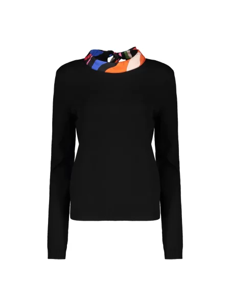 Sweter Pucci wełniany czarny