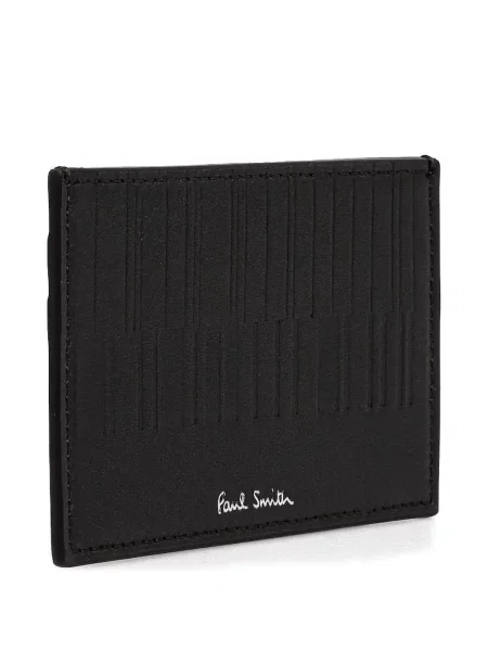 Portofel Paul Smith din piele cu dungi negru