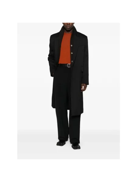 Sweter Saint Laurent wełniany pomarańczowy