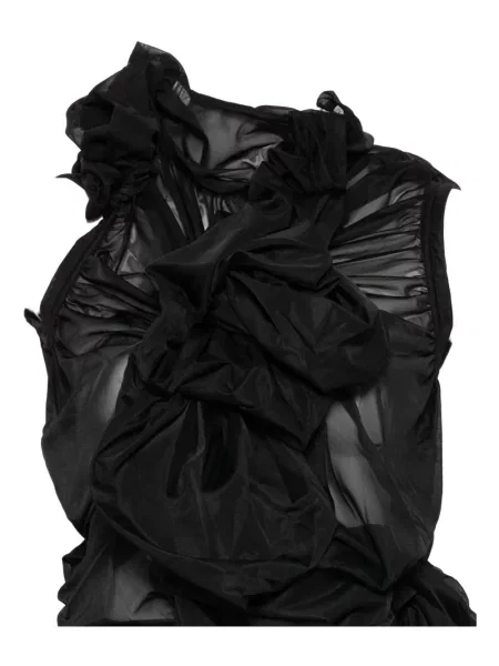 Tricou Comme Des Garçons cu volane negru