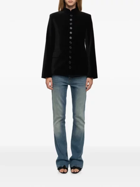 Geacă Zadig&voltaire de catifea negru