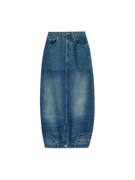 Spódnica midi Vetements niebieska