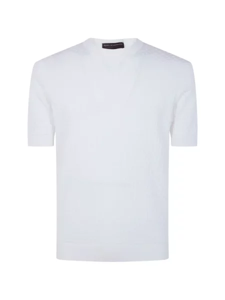 Tricou Filippo De Laurentiis scurt alb