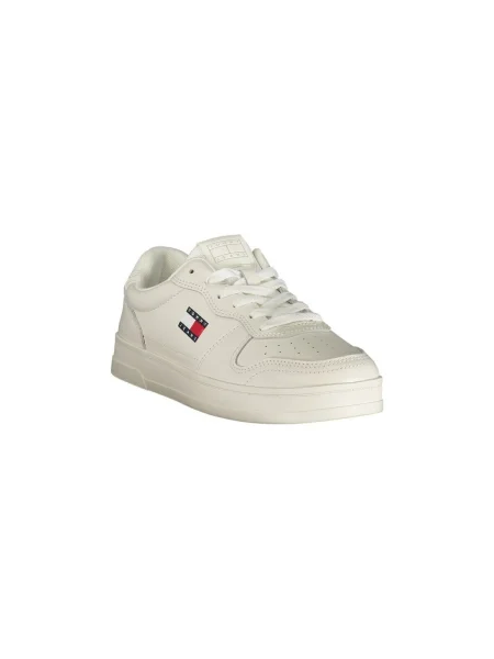 Teniși Tommy Hilfiger cu toc jos roșu