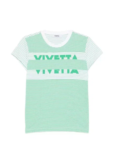 Tricou Vivetta cu dungi verde