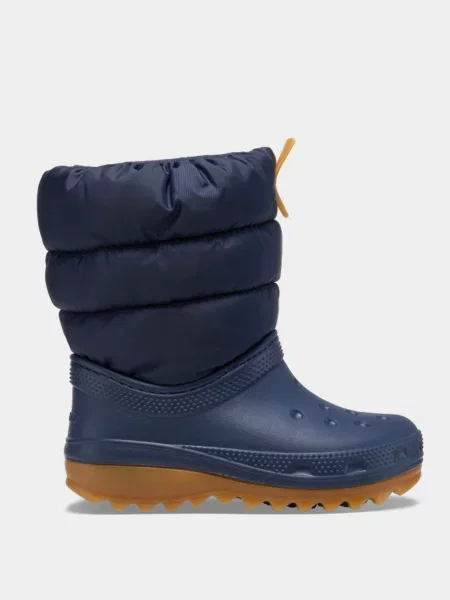 Дитячі Чоботи дутики Crocs синтетичний синій