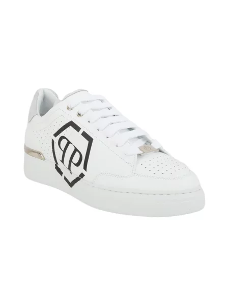 Sneakersy Philipp Plein skórzane białe