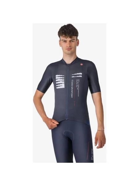 Koszulka rowerowa Castelli Espresso R-A/D ciemnoniebieski M niebieska