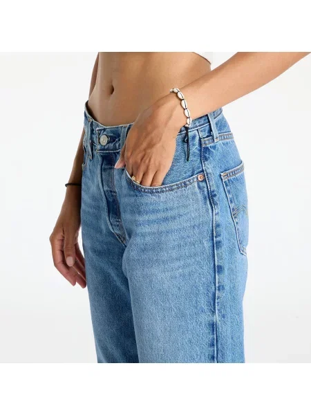 Дънки Levi's с висока талия синьо