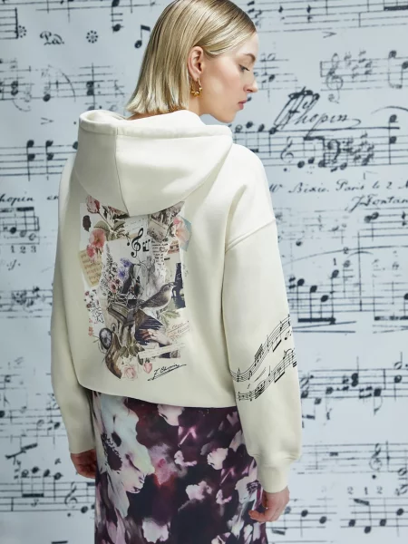 Medicine bluza z kapturem beżowy