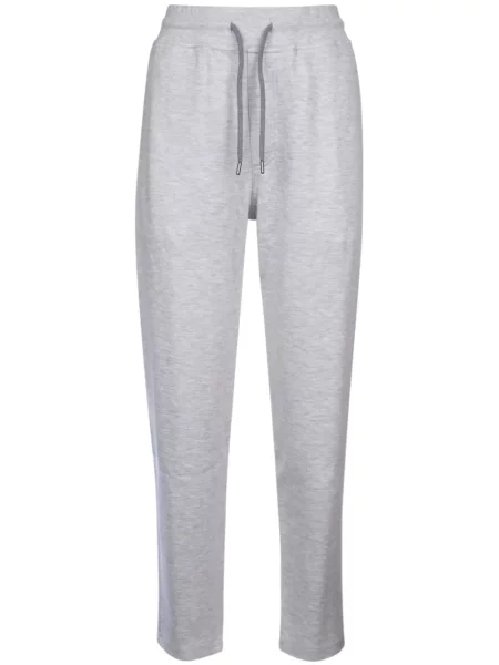 Pantaloni Brunello Cucinelli alergare cu cordon gri