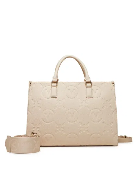Geantă shopper Valentino din piele bej