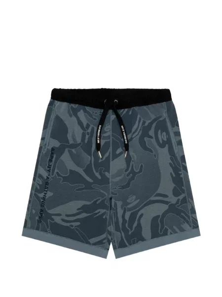 Reversibil pantaloni scurți Aape By A Bathing Ape cu imagine cu model camuflaj albastru
