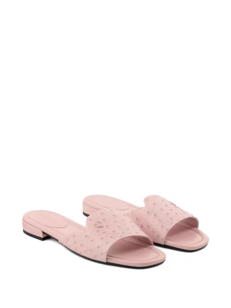 Sandale Jimmy Choo din piele fără toc roz