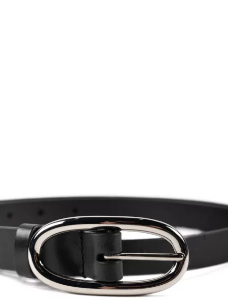 Cu centură curea Tory Burch din piele cu cataramă negru