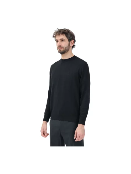 Lekki sweter Armani Exchange elegancki czarny