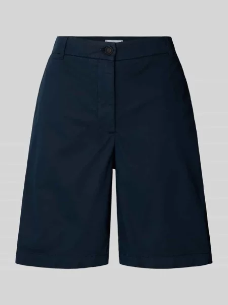 Szorty chinosy o kroju relaxed fit z mieszanki bawełny Tommy Hilfiger granatowe