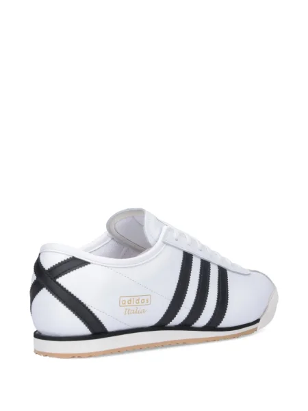 Кожени маратонки Adidas на райета черно