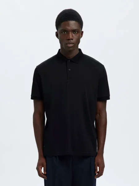 SELECTED Tricou SLHFAVE' negru