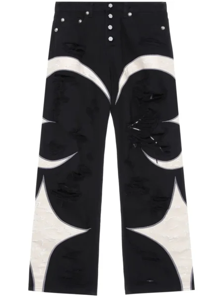 Kalhoty Thug Club s dírami černé