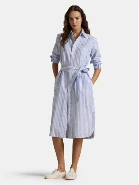 Polo Ralph Lauren Košeľové šaty modrá