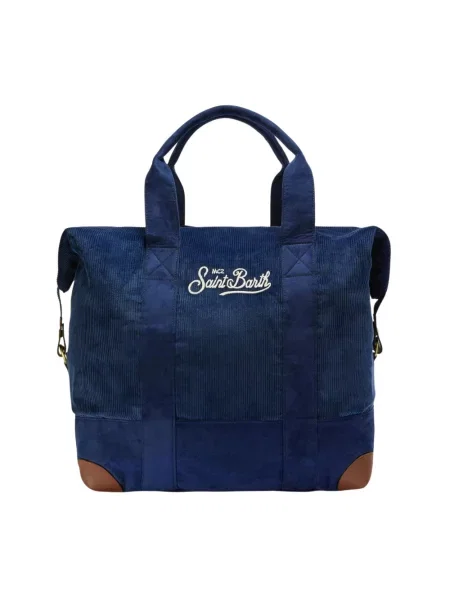Torba Mc2 Saint Barth zamszowa niebieska