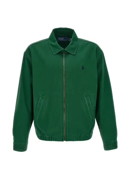 Geacă Polo Ralph Lauren din țesătură twill verde