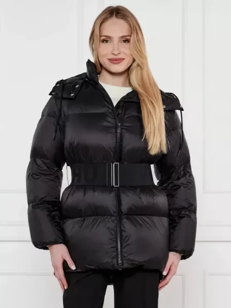 HUGO Kabát | Oversize fit fekete