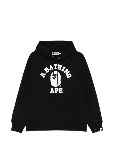 Kapucnis melegítő felső Bape Black By *a Bathing Ape® nyomtatás fekete