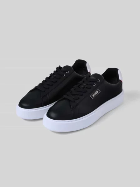 Sneakersy z podeszwą na platformie Hugo czarne
