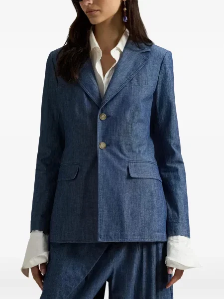 Vunena majica Polo Ralph Lauren s okruglim izrezom iznad koljena narančasta