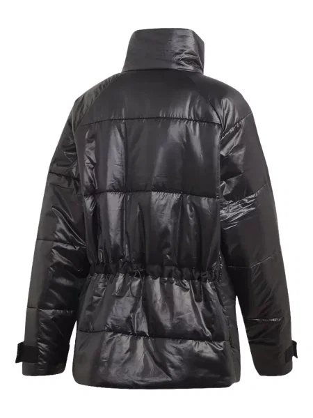 Велурен боди Adidas с принт на цветя розово