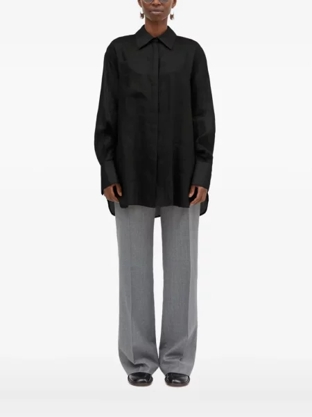 Długa koszula Mark Kenly Domino Tan czarna