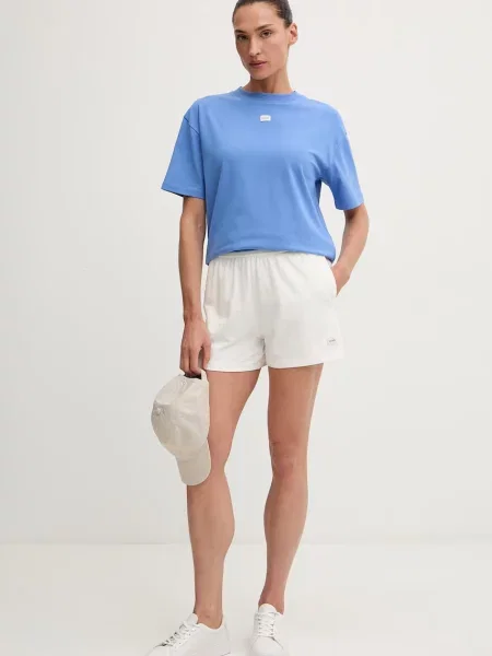 HUGO oversize kratka majica iz modala SIGNATURE_TSHIRT modra