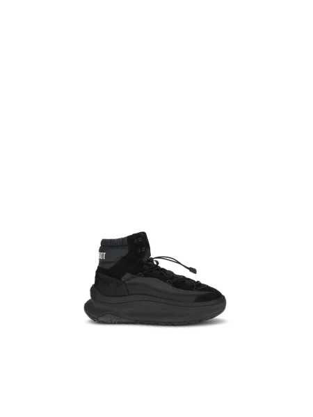Sneakersy Moon Boot skórzane czarne
