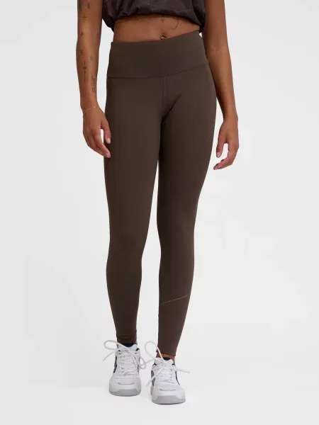 Legginsy court femme Hummel Court brązowe