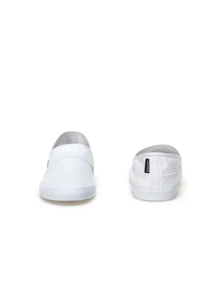 Кроссовки Lacoste слипон белые