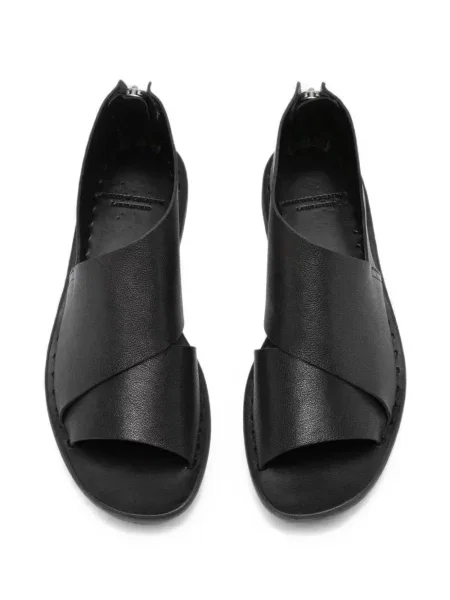 Sandale Officine Creative din piele fără toc negru